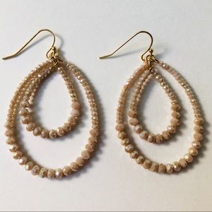 Jewelry - Beaded teardrop dangle earrings Jewelry - Beaded teardrop dangle earrings